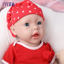 IVITA 20" Silikon Reborn Babypuppe Mädchen Lebendige Vollsilikon Babypuppe