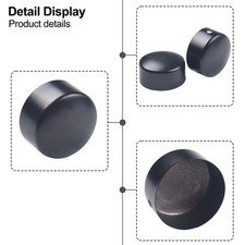 Enhanced Safety Handrail End Cap for 45mm Diameter Handrails 4pcs Black Color