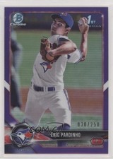 2018 Bowman Chrome Prospects Purple Refractor 30/250 Eric Pardinho #BCP110 qr7