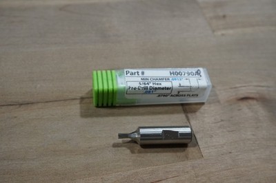 POLYGON 5/64'' HEXAGON ROTARY BROACH, 8MM SHANK DIA, PM MATERIAL, FREE SHIP, 1 PC
