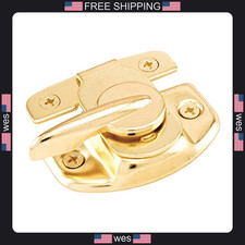 Prime-Line U 9924 sash lock for single and double hung wood windows bright