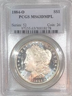 1884-O Morgan Silver Dollar PCGS  MS63DMPL  Prooflike Blast White.