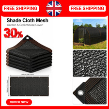 Sunblock Shade Cloth Sun Screen Mesh Plant Greenhouse Cover Sunshade Net UK