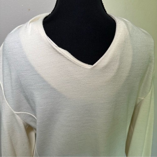 Selection De Givenchy Cream Wool Blend Relaxed Sweatshirt - Picture 6 of 7