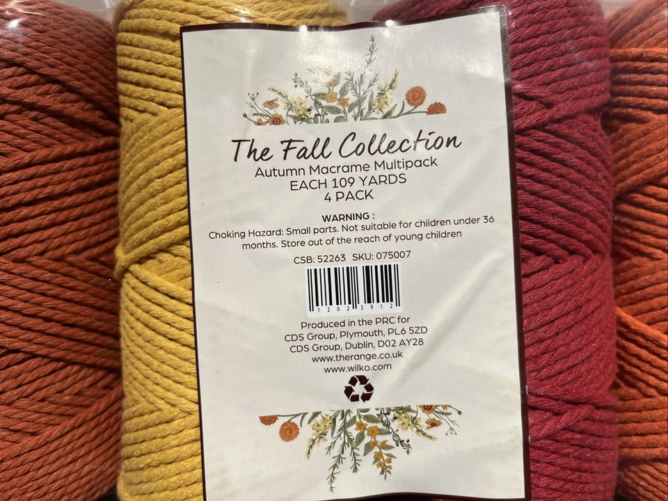 Set Multipack Autunno Macramè di 4 - Ogni 109 Iarde - La Collezione Autunno - Immagine 2 di 4