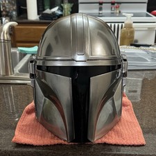 Star Wars The Mandalorian Helmet Costume/Prop Silver/Gray Sci-Fi Series