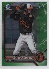 2022 Bowman Chrome Prospects Green Refractor 13/99 Maikol Hernandez 1kn1