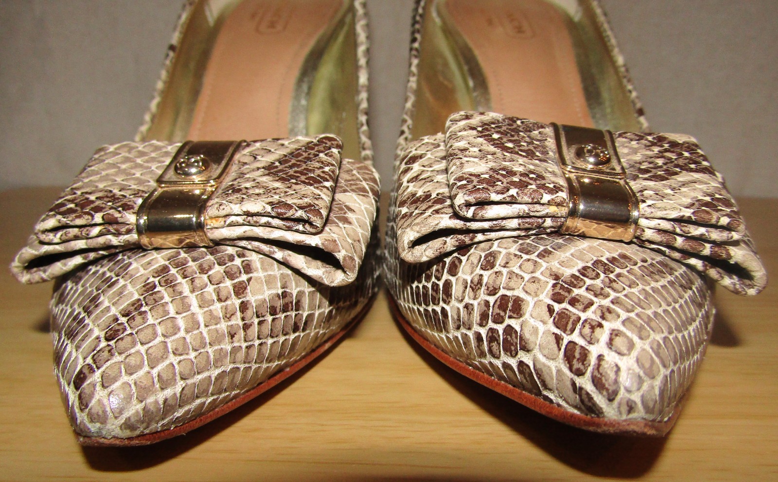 EUC Coach Landrie Python Snake Embossed Leather H… - image 3