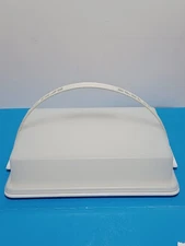 Vintage Tupperware Cake Keeper Carrier 622-2 w/Lid & Handle 15 x 11▪︎MINT/NEW