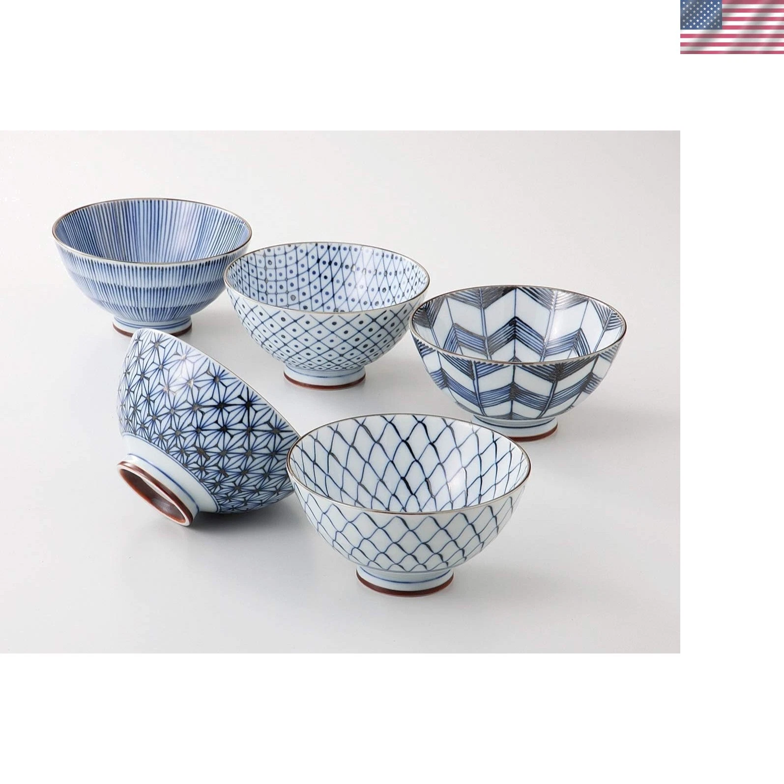 Saikai Pottery Traditional Japanese Rice Bowls