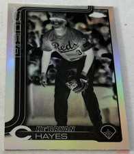 2025 Topps Chrome Update Ke'BRYAN HAYES #USC-13 Negative Refractor Reds