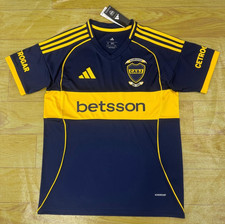 adidas Boca Juniors CABJ Soccer Jersey Shirt Betsson Navy/Yellow