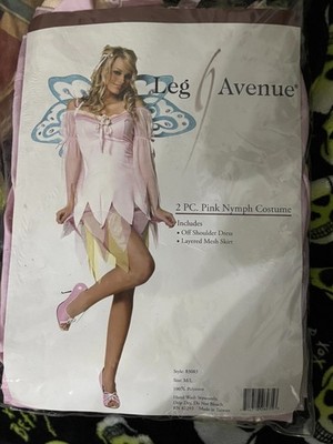 Leg Avenue 2 Piece Nymph Women s Halloween Costume Size M/ L