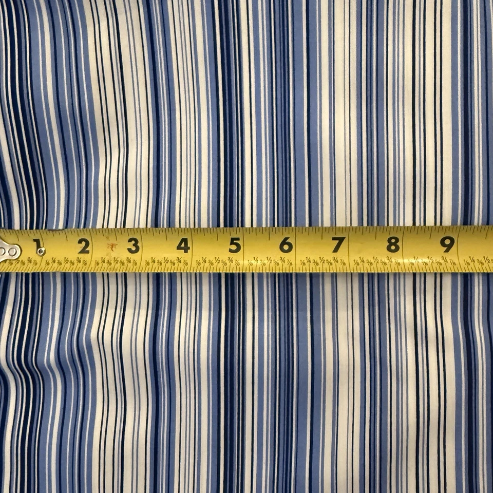 Tela de tela ancha de algodón a rayas azul marino Robert Kaufman #3322 estampado Mariko 5yd LEER Foto 3 de 4
