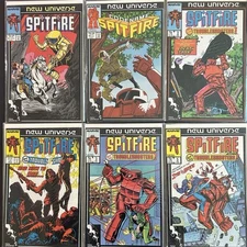 (6) Marvel Spitfire Comics from the Mid 80’s Good Condition. ￼