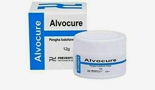 Alvocure Dry Socket Pengha Iodoform Paste Dental Dressing 12 gm. Jar Prevest - Picture 2 of 4