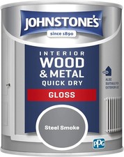 Johnstone's - Quick Dry Gloss - Steel Smoke - Gloss Finish - Water Based