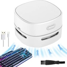 Mini Desktop Vacuum Cleaner Powerful USB Rechargeable High Suction Crumb Vacuum