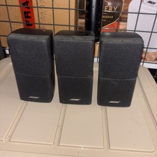 Bose Acoustimass Double Cube Speakers Black Set Of 3