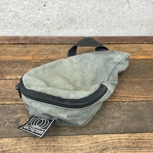 Vintage Eclipse Seat Bag Silver Grey USA Made Rear Tour Bike Packing 1990s - Picture 4 of 8