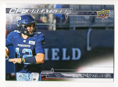 2023 UD CFL Chad Kelly CFL Greatness Silver CG-CK Toronto Argonauts