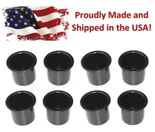 8 Pack Black Plastic 2 7/8" Boat Rv Car Truck suv CUP HOLDERS POKER TABLE