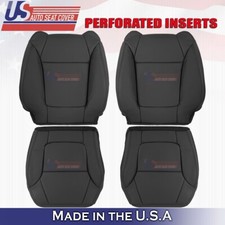 2001 To 2003 For Acura Cl Type-s Front Set Topbottom Leather Perf Cover Black