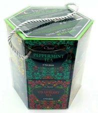 Chami 12 Flavor 96 Tea Bags Sachets Assortment of Winter Holiday Tea Gift Set