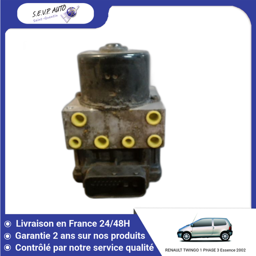 Bloc ABS Renault Twingo 1 Phase 3 & 4 - Réf. 0265231333 / 8200229137 - Occasion Fonctionnel