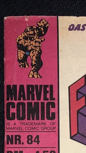 FANTASTIC FOUR # 88 GERMAN EURO VARIANT WP YOP 1976 - Picture 11 of 11