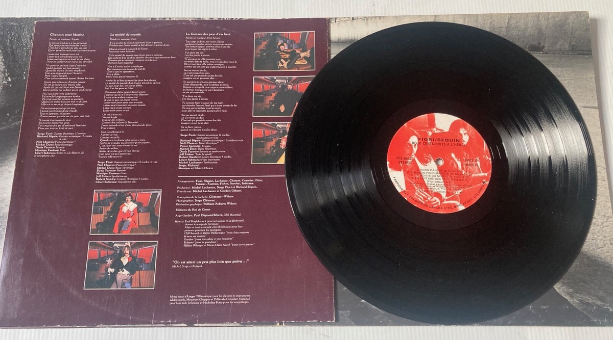 Ça C'est La Chanson OR 7144 LP Serge Fiori Séguin (Harmonium) LP Vinyle deux cent à l'heure