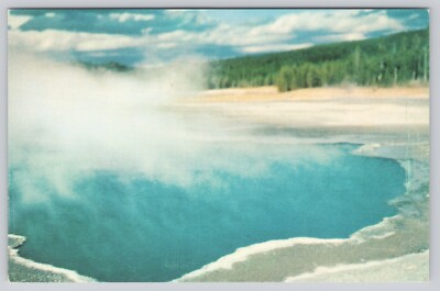 #ad Gentian Pool Lower Geyser Basin Yellowstone Chrome Postcard Unposted $4.75