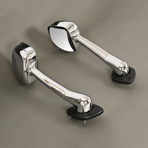 Pair Chrome Hood Mirrors For Freightliner Cascadia 2008-2017 Driver & Passenger