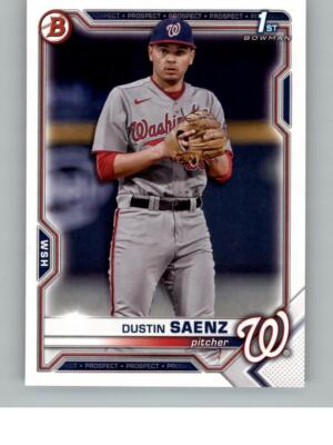 2021 Bowman Draft Dustin Saenz BD-14 Washington Nationals