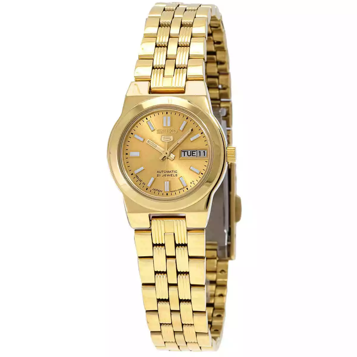 Seiko Seiko 5 Automatic Gold Dial Ladies Watch SYMB64J1
