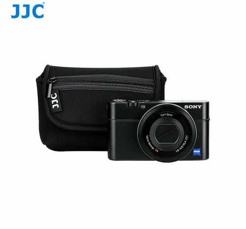 JJC OC-R1BK neoprene Compact Camera Pouch Bag fit camera lens up to 113x66x39mm - Picture 4 of 8