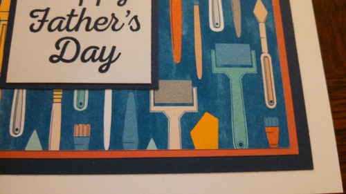 Handmade Father's Day card, masculine with paint brushes and rollers - Picture 8 of 12