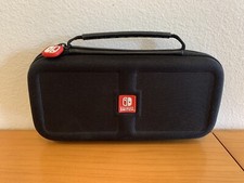 Nintendo Switch Game Traveler Carrying Case Black w/ Storage Pocket w/ Zipper
