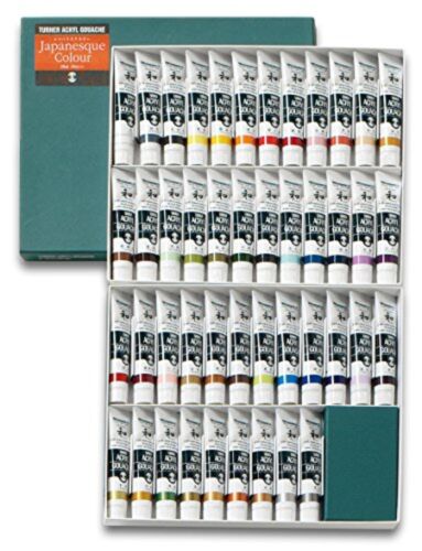 Turner Acryl Gouache Farbe Japanisches 45 Set 20 ML F/S W/Verfolgung # - 第 1/4 張圖片