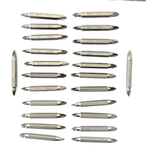 24 Pcs PZ1  PZ2  Screw Driver 1/4 Hex Double Ended Screwdriver Bits Screw Driver