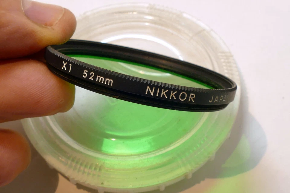 Nikon X1 52mm Filter Japan Nikkor Green  - Genuine  OEM - Image 2 of 4