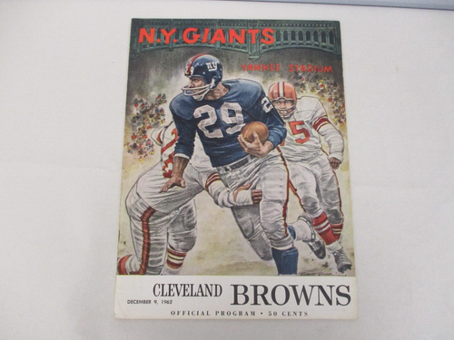 DEC 9, 1962 NEW YORK GIANTS vs CLEVELAND BROWNS YANKEE STADIUM PROGRAM