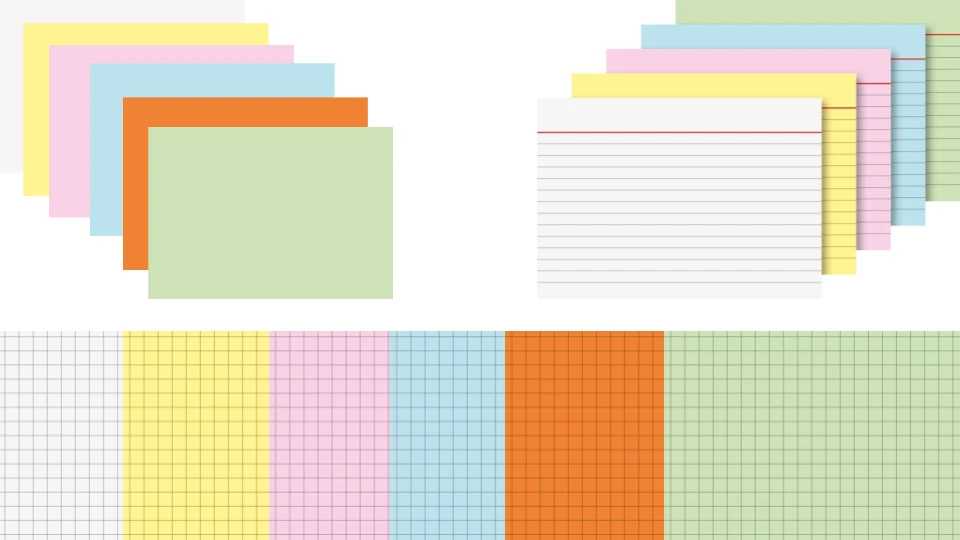 BRUNNEN Karteikarten A8 A7 A6 A5 A4 kariert liniert blanko alle Farben 100 Stück