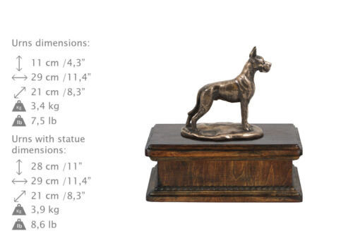 Deutsche Dogge, exclusive Urne, Kalte Bronze, ArtDog, CH - Bild 1 von 4