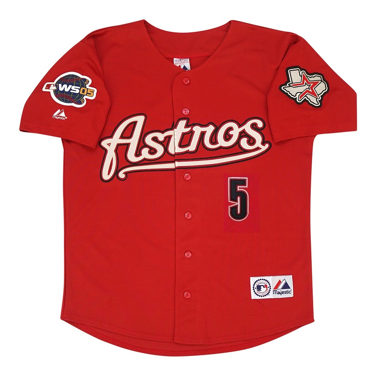 Jeff Bagwell Houston Astros Alt Brick Red 2005 World Series Jersey