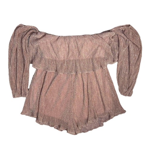 Bluebell Boutique Women's Shimmer Sparkle Romper Cold Shoulder Size 3XL - Picture 2 of 6