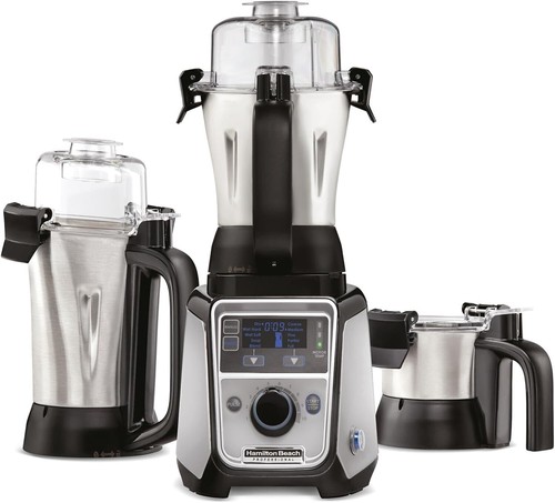 Hamilton Beach Juicer Mixer Grinder 1400W 2.2 Peak HP Stainless Steel