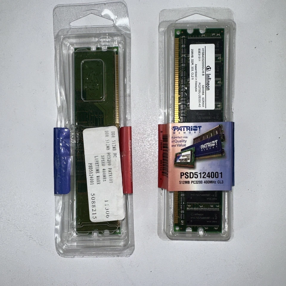 Lot  of 2 NEW Patriot Memory (2 x 512MB) PSD5122661H ( RAM) Memory Sealed - Image 4 of 4