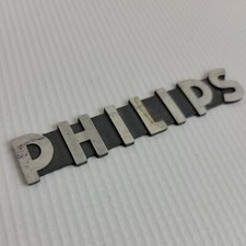 Vintage Philips Metal Emblem Decal 3.5 Inch