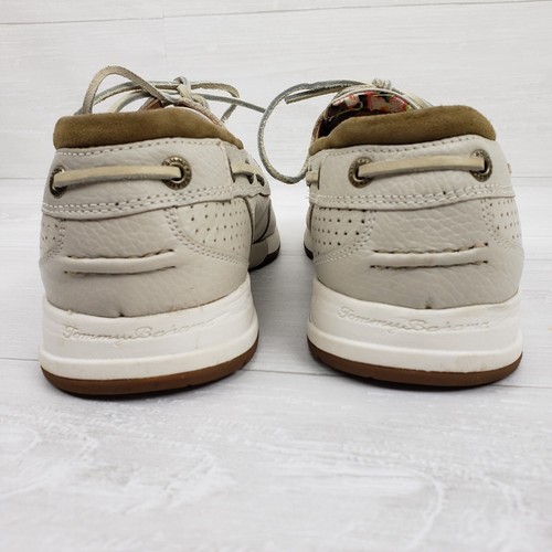 Tommy Bahama Cream Solid Boat Shoes Men's Size 9 D Ashore Thing - Picture 5 of 17